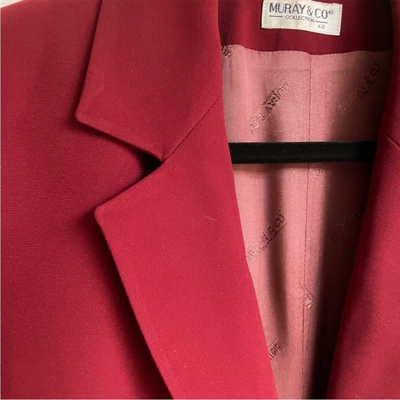 Women's Red Blazer EUC size 12 - Picture 4 of 5